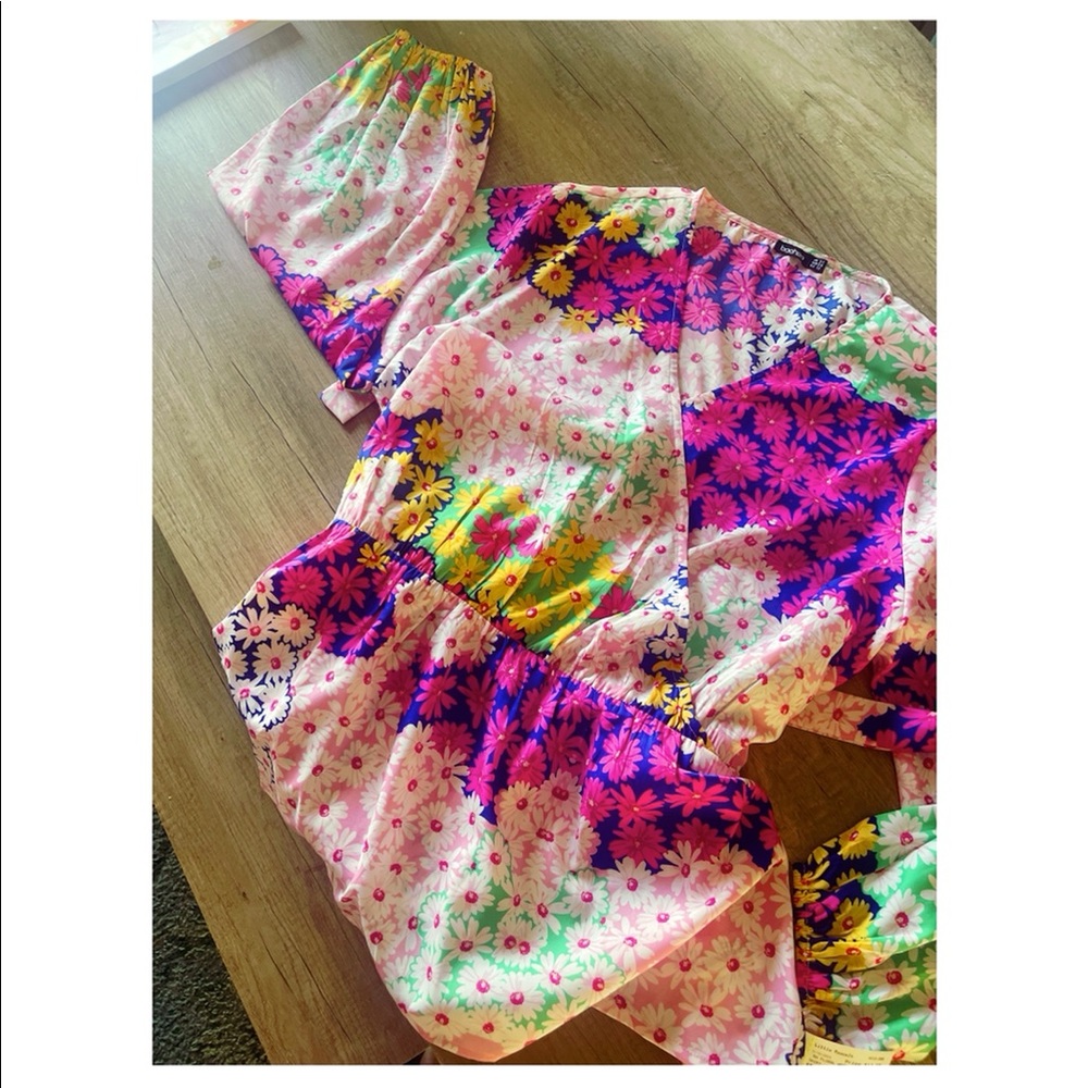 Women’s floral top boohoo size 18